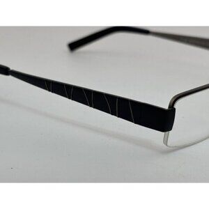 Fusion - 50-19-135 F196 COL. 3 Black Striped Rectangle Glasses Frames